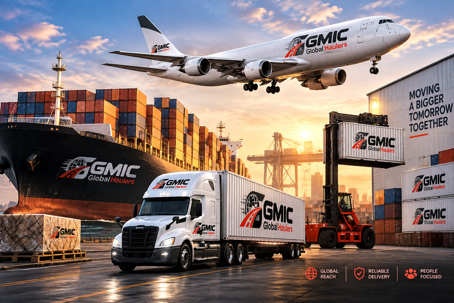 GlobalHaulers aircraft, ship, truck, and container operations